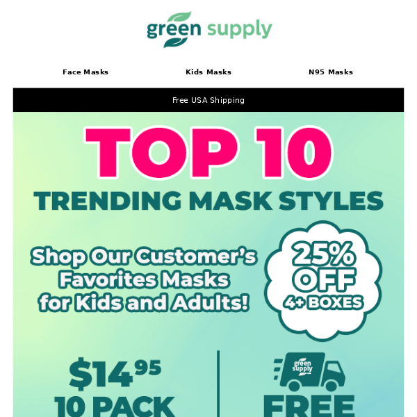 🔝🔟😷Top 10 Trending KN95 Masks for Kids and Adults!