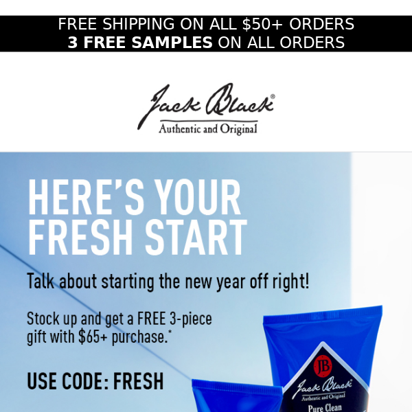 Almost gone: Free 3-piece New Year Regimen Gift