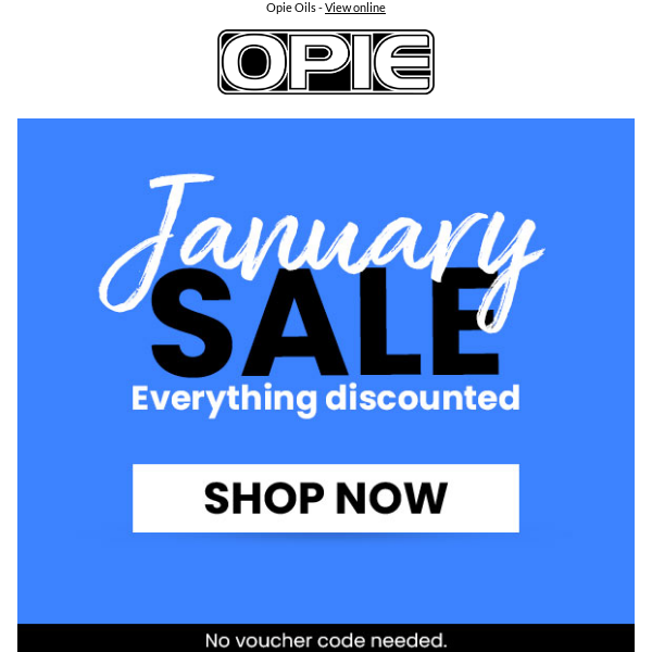 Our January SALE is still going!