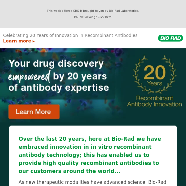 20 years of recombinant antibody innovation