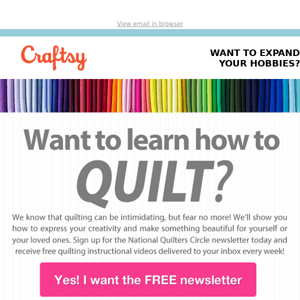 Want to improve your quilting skills?  Start now for FREE!