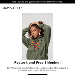 [RESTOCK] African Map Sweaters are available again!