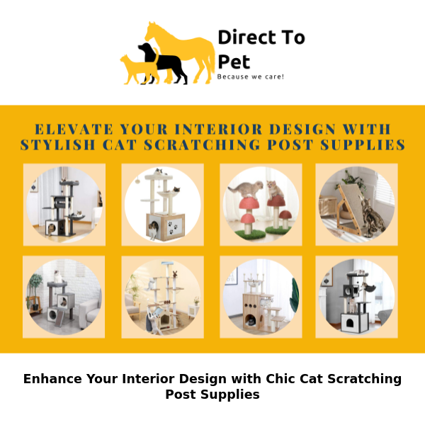 Enhance Your Interior Design with Chic Cat Scratching Post Supplies