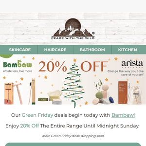 Green Friday Begins with 20% Off Bambaw - Full range! ⚡