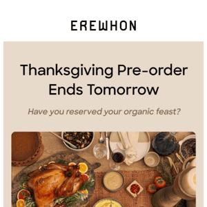 One day left to pre-order Thanksgiving!