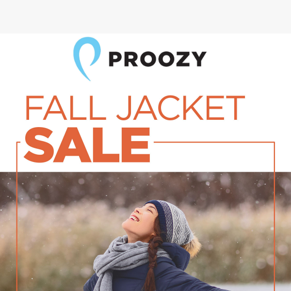 Fall jackets on sale now – over 50% off!