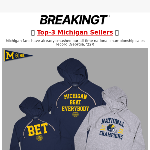 New Shirts: Michigan BEAT Everybody, Gear Up For The Playoffs & More! 🚨