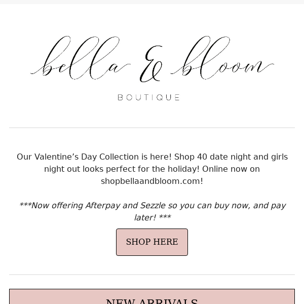 Valentine’s Day Collection Online NOW! 😍
