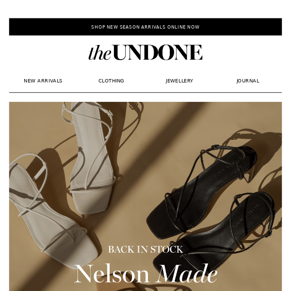 Back in Stock! Nelson Made Heels