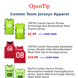 TOPTIE Custom Reversible Basketball Jersey (Double Sides Name/Number) Mesh  Tank Top Scrimmage Jersey Sale, Reviews. - Opentip