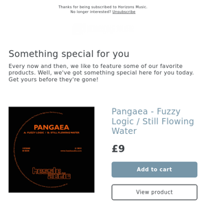 OUT THIS WEEK! Pangaea - Fuzzy Logic / Still Flowing Water [HESSLE AUDIO]