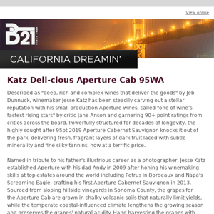 Katz Deli-cious Aperture Cab 95WA