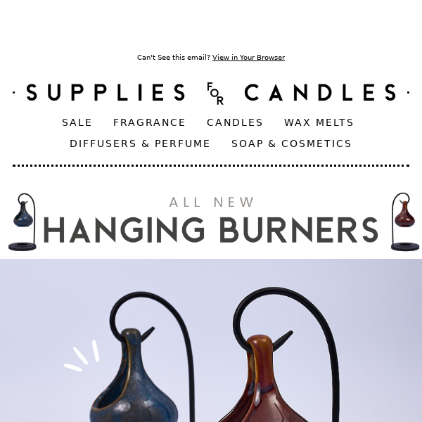 JUST DROPPED : New Hanging Wax Melt Burners!😍