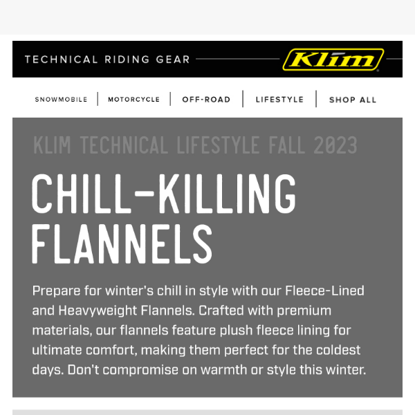 Chill-Killing Flannels