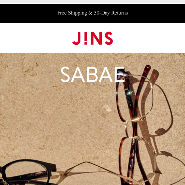 JINS SABAE = Made in Japan
