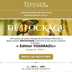 🚨 DESTOCKAGE  Alert ! Edition spéciale  YGGDRAZIL / jusqu'à -50%