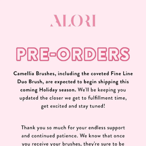 Psst... Pre-order Update! 💖