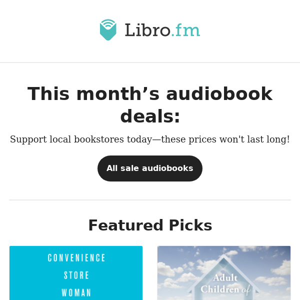 June Sale Audiobooks 🛍️