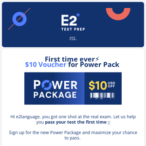 Power Pack⚡️ Be the first to get a $10 voucher