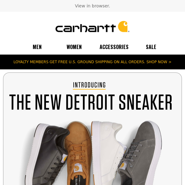 Our new Detroit sneaker is ready for action