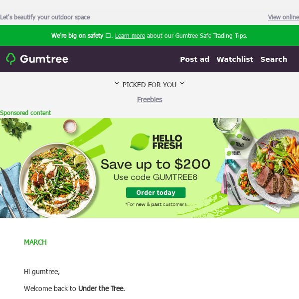 Gumtree, see what’s new at Gumtree