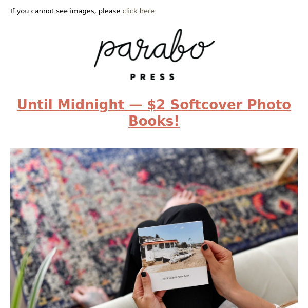 TODAY ONLY - $2 Softcover Photo Books!