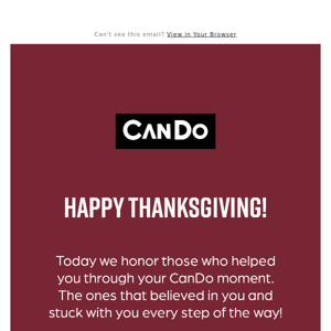 🦃🍂 Honoring your CanDo partners!