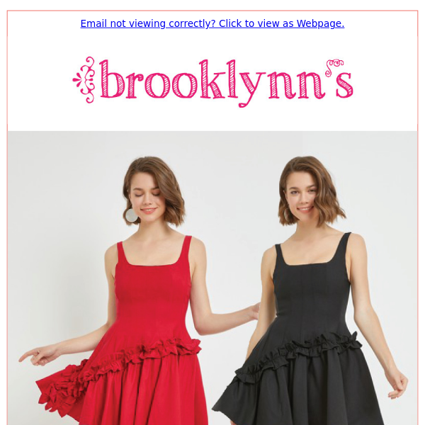 We predict your weekend plans involve a NEW dress! Shop in-store or online at www.brooklynns.com.