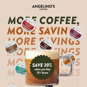 More coffee = more savings ☕️