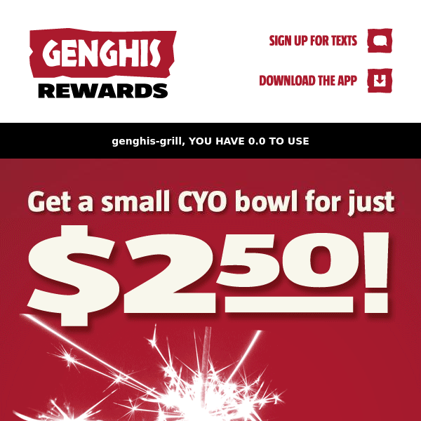 Get Ready for the GG B-Day in TWO Days, Genghis Grill!!🎈🥳🎁