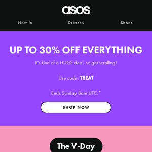 Get up to 30% off everything! 🤑