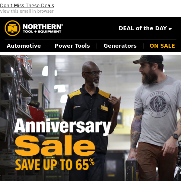 Anniversary SALE + Save Up To 65%