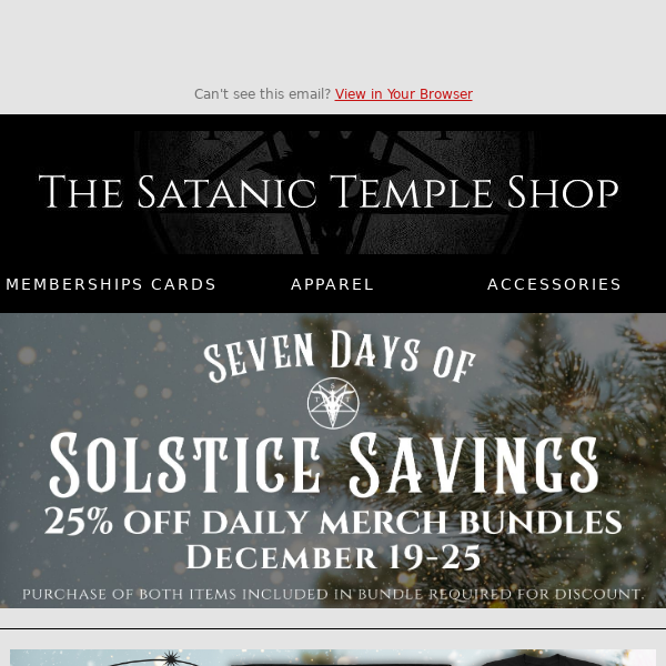 Day One: Seven Days of Solstice Savings