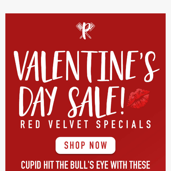 Save BIG on Red Velvet! 30% off Tubs, 20% off Bags! 💘