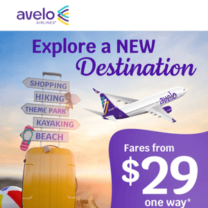 $29 fares are calling your name!