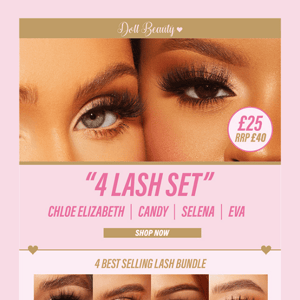 Your summer doll season lashes - 4 HOT lashes for £25 💖