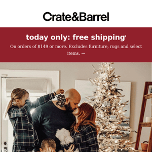 Happy Holidays: Free Shipping, 1 Day Only!