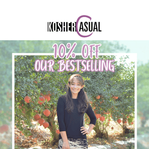 🤩 [SPECIAL OFFER FOR Kosher Casual] 10% OFF Our Bestselling Layering Tops & Dresses