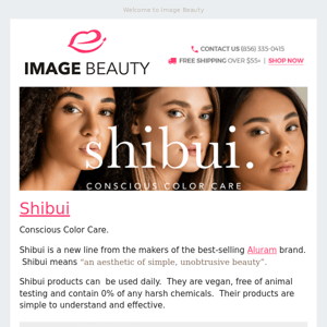 New "Conscious Color Care" from Shibui!