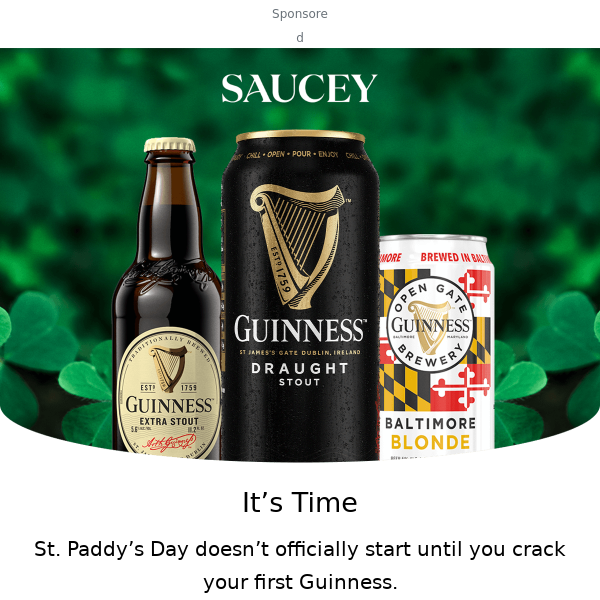 it’s st. paddy’s day AND it’s friday