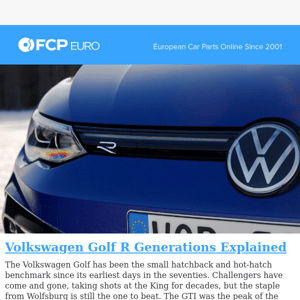 Volkswagen Golf R Generations Explained