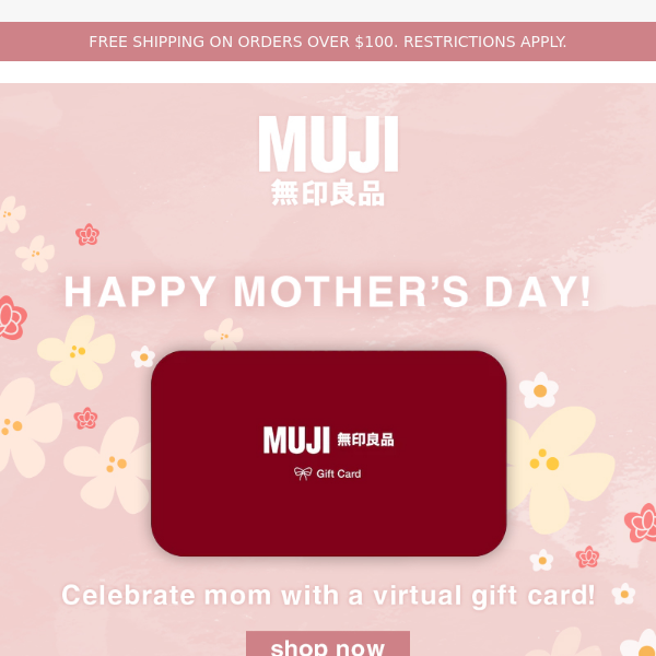 Happy Mother's Day From MUJI!