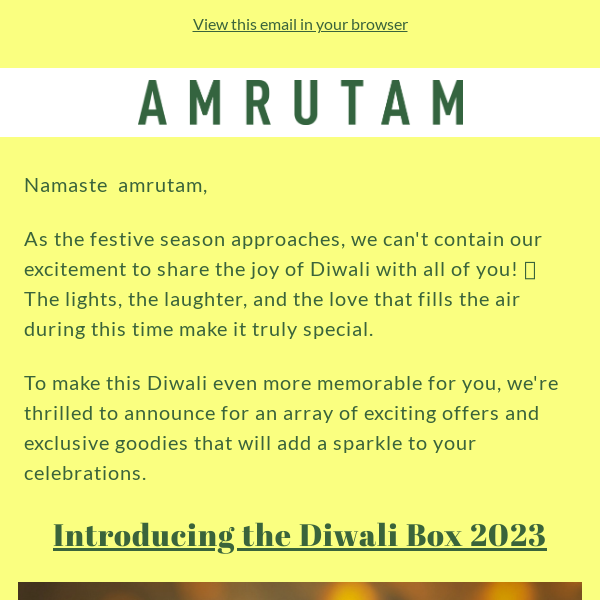 Countdown to Diwali 2023 at Amrutam🥁😍