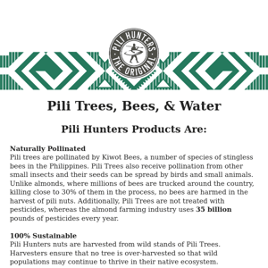 The Trees and the Bees 🐝 🌳 Pollination of Pili Trees