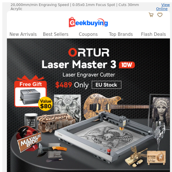 [Super Deal] ORTUR Master 3 Laser Engraver $489 | 🎁 Buy & Get Free Gifts!