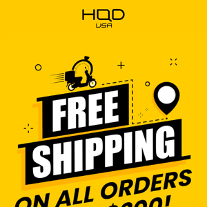 Free Shipping on Orders Over $200!