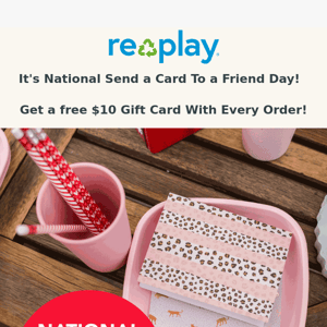 Free $10 Gift Card With Every Order!