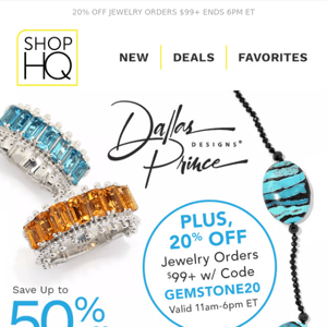 JEWELRY COUPON + Dallas Prince Deals!