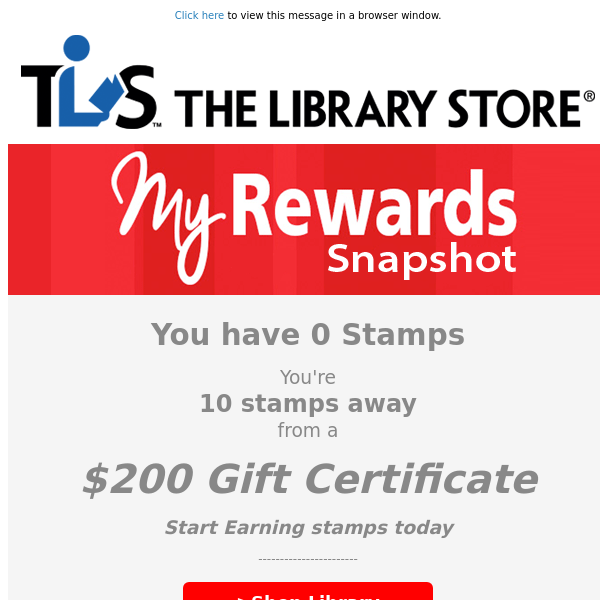 The Library Store - Latest Emails, Sales & Deals