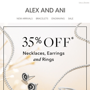 Now on Sale: Necklaces, Rings, + Earrings